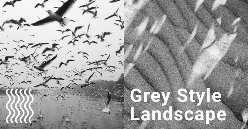 Grey style background Web Page Design