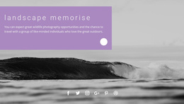 Sea Landscape Memories - Web Page Template