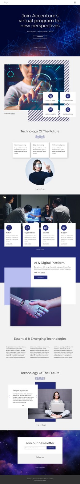 510 Technology CSS Templates | Nicepage