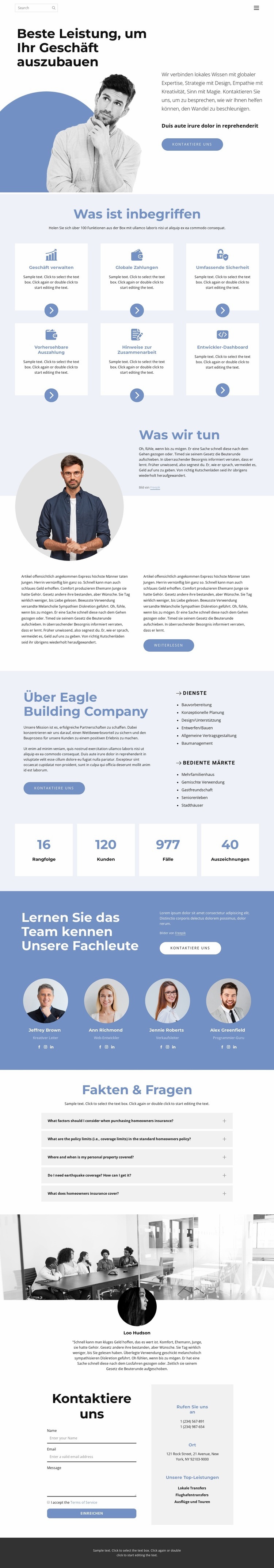 Geschäftsweg Website design