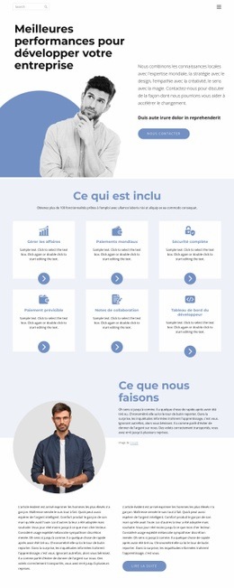 Manière D'Affaires - Maquette De Site Web Moderne