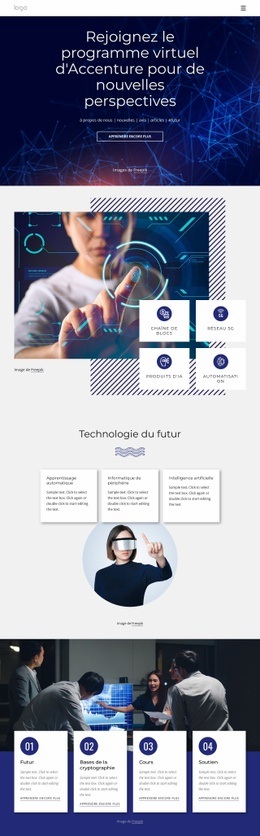 Nouvelles Perspectives Technologiques – Modèle HTML5 Prêt À L'Emploi