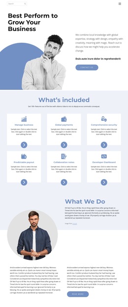 Business Way - Single Page HTML5 Template