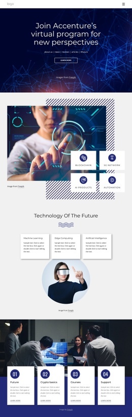 New Technology Perspectives Squarespace Template Alternative