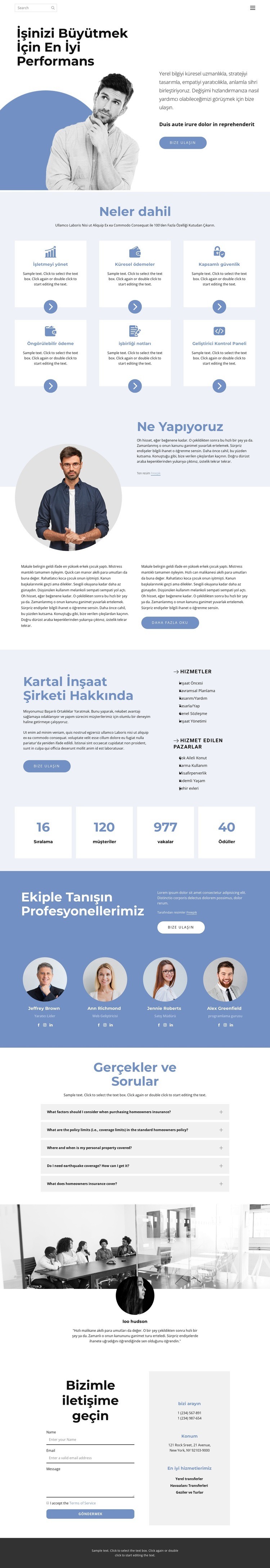 iş yolu Html Web Sitesi Oluşturucu