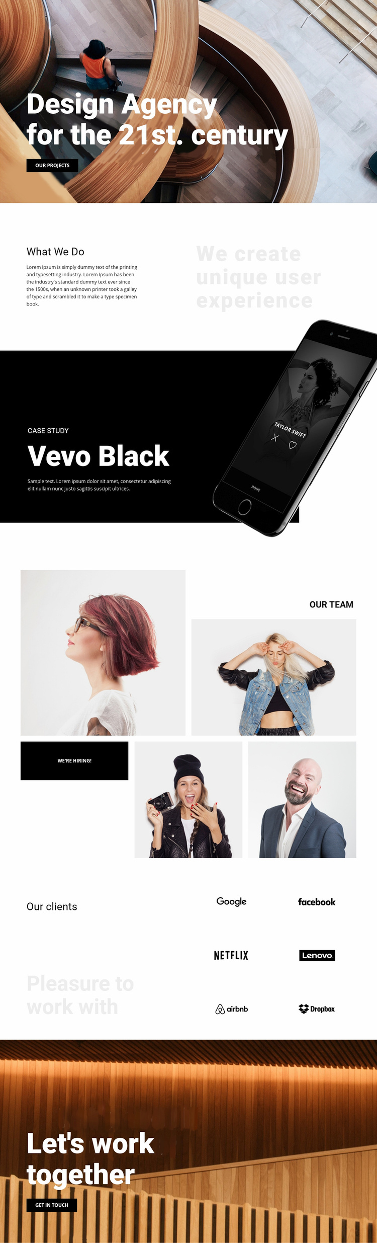 Our work is your success Wix Template Alternative
