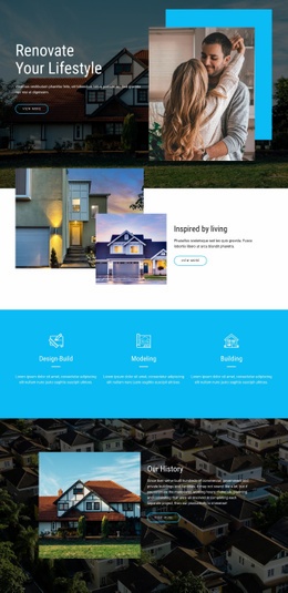 Renovate real estate - Html Code Example by Nicepage