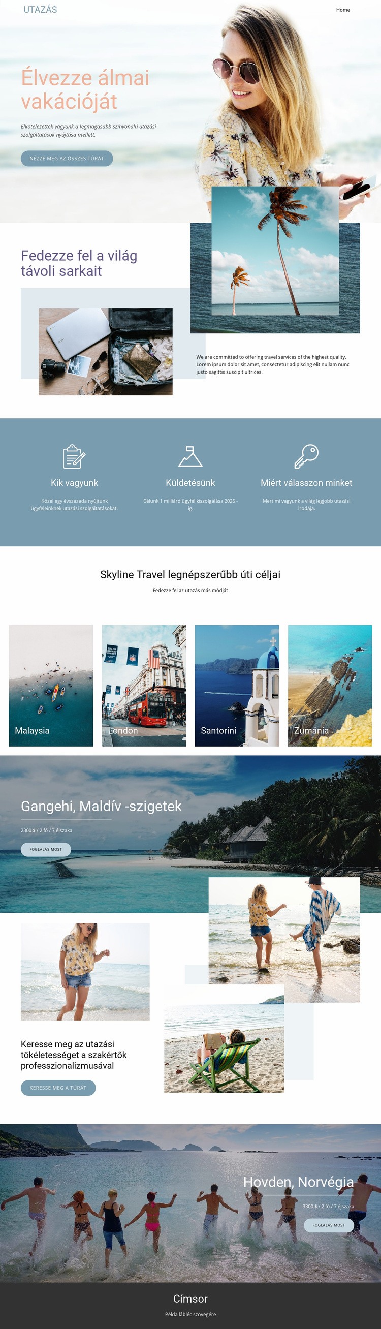 Dream Travel Agency HTML Sablon