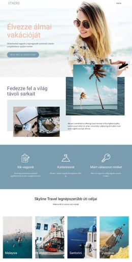 Css-Sablon Ehhez: Dream Travel Agency