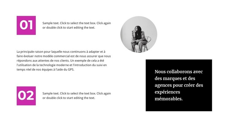 Tendances de la mode moderne Maquette de site Web