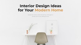 How To Create A Comfortable Home - HTML Website Layout