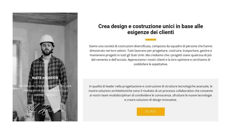 Ingegnere capo del progetto Costruttore di siti web HTML