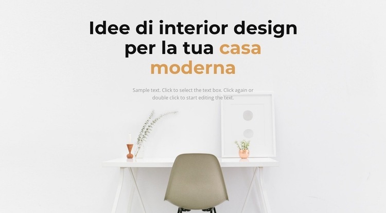 Come creare una casa confortevole Mockup del sito web