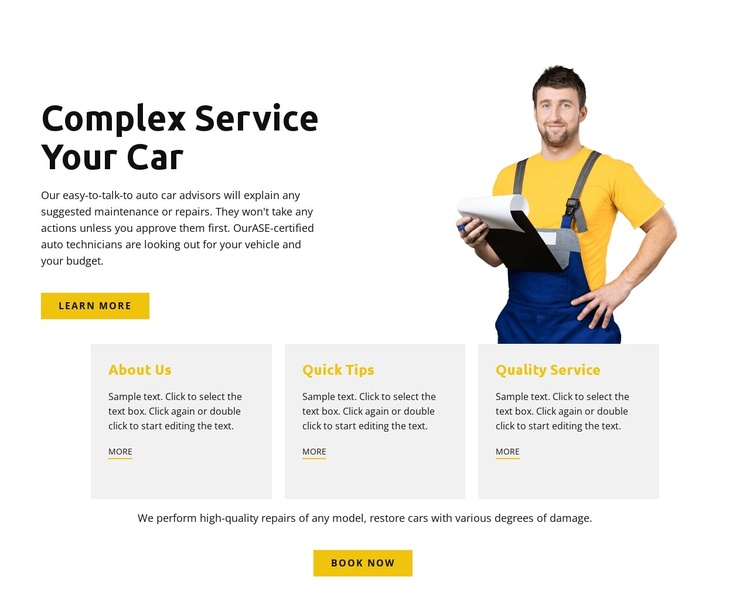 Your car is under control Joomla Template