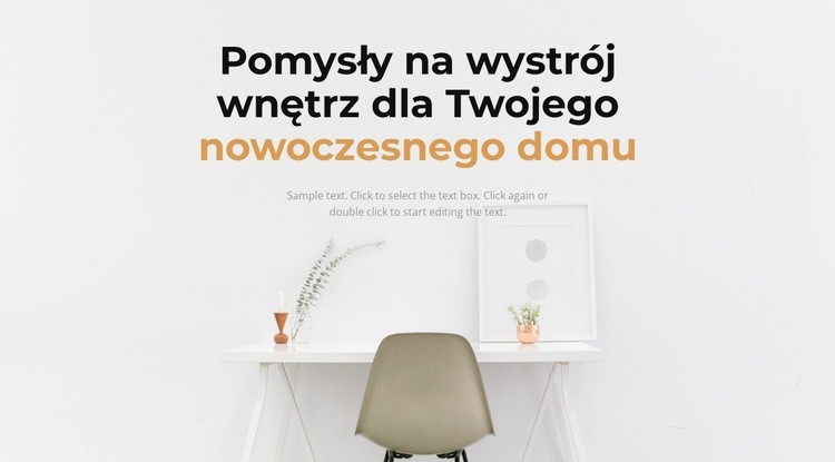 Jak stworzyć wygodny dom Szablon jednej strony