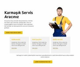 Arabanız Kontrol Altında - Yaratıcı, Çok Amaçlı Web Sitesi Modeli