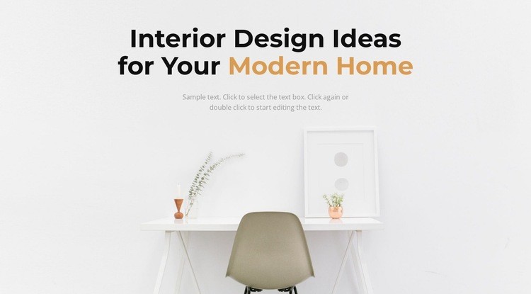 How to create a comfortable home Web Page Design