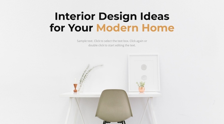 How to create a comfortable home Website Template