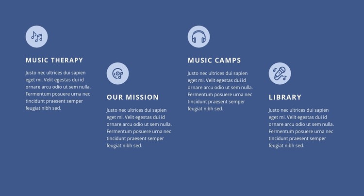 Music courses CSS Template