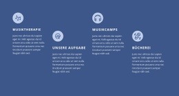 Musikkurse - Kostenloses Website-Design