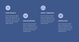 Zenei Tanfolyamok - Ingyenes Webhelytervezés