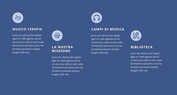 Corsi di musica Pagina di destinazione