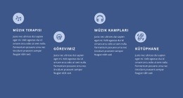 Müzik Kursları - Güzel Web Sitesi Modeli