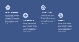 Music Courses - Beautiful Website Mockup