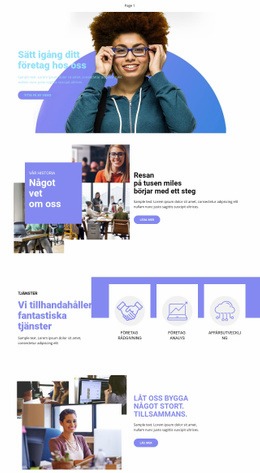Sätt Igång Ditt Företag CSS-Webbplatsmall