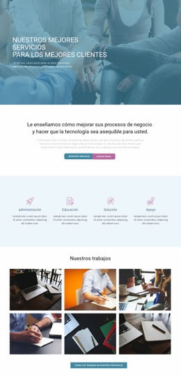 Impresionante Diseño Web Para Mejores Servicios Para Clientes