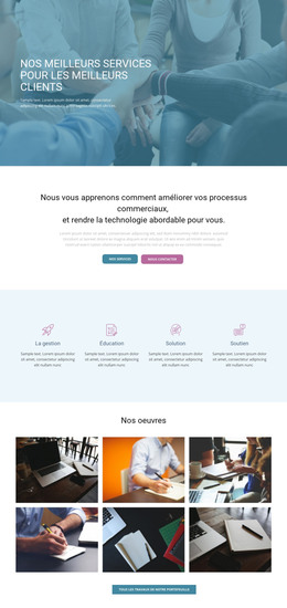 Meilleurs Services Pour Les Clients – Téléchargement Du Modèle HTML