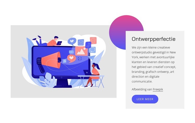 Ontwerp perfectie Website Builder-sjablonen