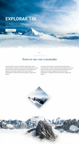 Explore A Natureza Maravilhosa - Maquete De Site Gratuita