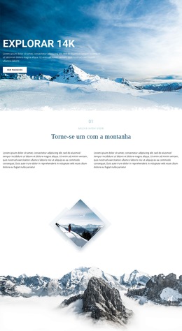 Explore A Natureza Maravilhosa - Modelo De Site Profissional