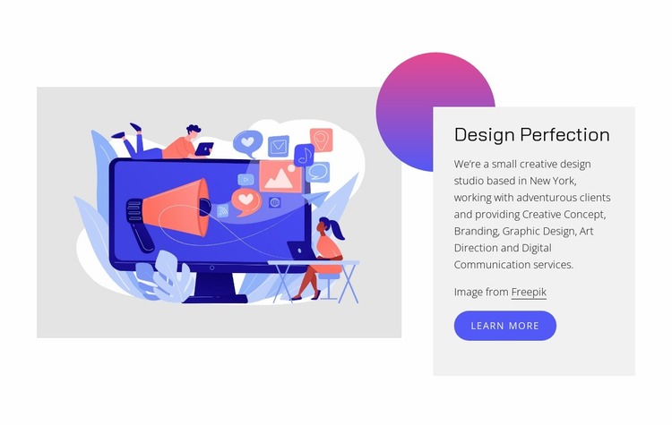 Design perfection Website Mockup