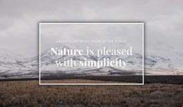 The Beauty Of Northern Nature CSS Template