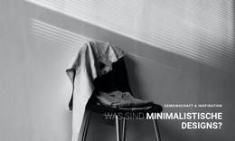 Minimalistisches Apartmentinterieur - Site-Vorlage