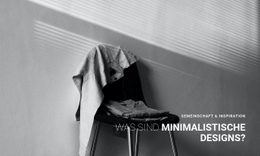 Minimalistisches Apartmentinterieur - HTML5-Seitenvorlage