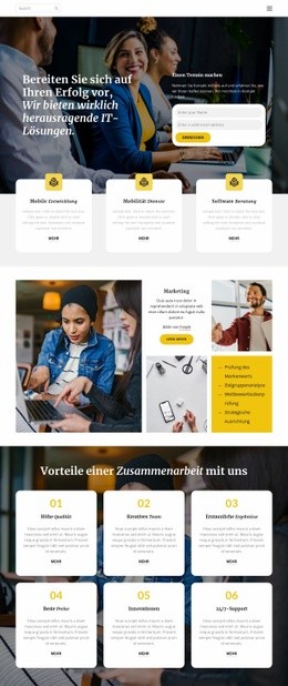 Aktiengesellschaft - Kreatives Mehrzweck-Website-Design