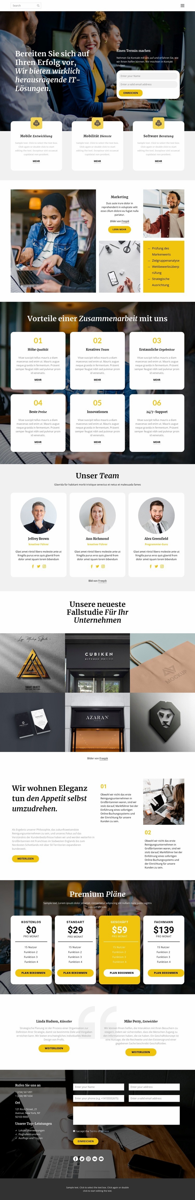 Aktiengesellschaft Website design