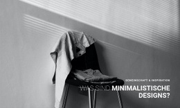 Minimalistisches Apartmentinterieur - Zielseiten-Designer
