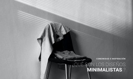 Interior De Apartamento Minimalista - HTML5 Website Builder