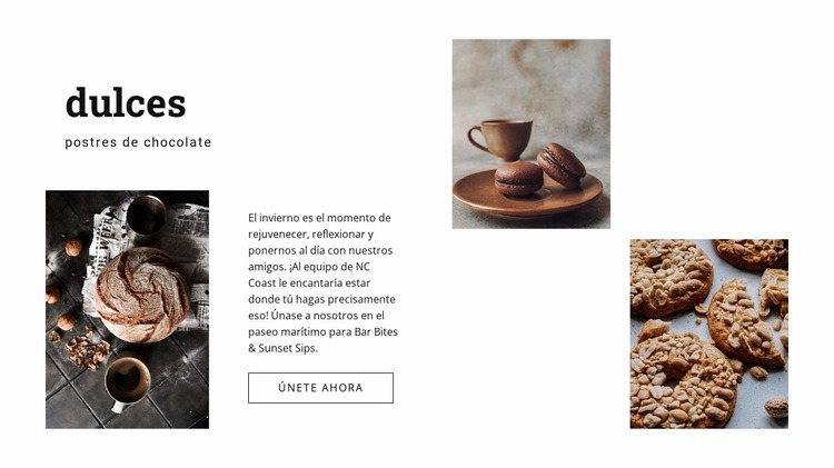 pasteles fragantes Maqueta de sitio web