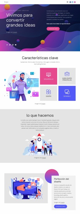 Convierte Grandes Ideas En Realidad Plantilla Joomla 2024