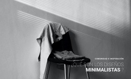 Interior De Apartamento Minimalista - Plantilla De Funcionalidad De Una Página