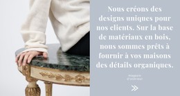 Page Web Pour Design Intérieur Unique
