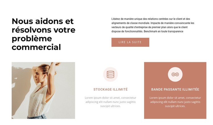 Solution facile à travailler Modèle CSS