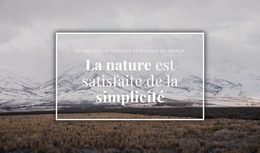 La Beauté De La Nature Nordique : Modèle De Site Web Simple