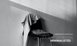 Intérieur D'Appartement Minimaliste - Modèle De Fonctionnalité D'Une Page