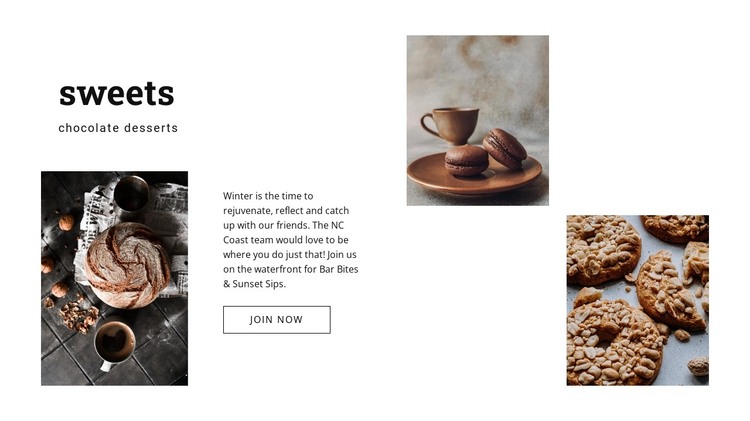 Fragrant pastries HTML Template
